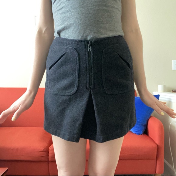 Gap Virgin Wool Retro Mini Skirt Vintage - Picture 1 of 5